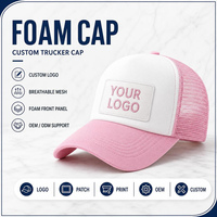 Topi Trucker Busa 5 Panel Custom Printing Richardson 112 Style Dua Warna Jaring Belakang Snapback Cap Supplier Grosir