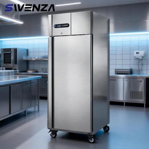 Frigorifero Commerciale SWENZA in Acciaio Inox, Attrezzatura di Refrigerazione a <span class=keywords><strong>Doppia</strong></span> Temperatura, Frigorifero Verticale - Product Image 1