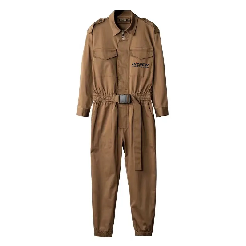 DiZNEW jumpsuit kerja untuk pria, jumpsuit seragam kerja modis sublimasi pewarna Amerika Serikat buatan kustom dengan jumpsuit pria kualitas bagus
