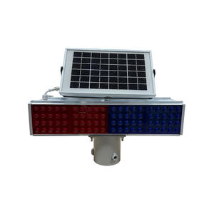 Lampe de signalisation routière solaire LED Cadsolar de Shenzhen, lumière clignotante, étanche IP54, fréquence de clignotement <span class=keywords><strong>2</strong></span> Hz, rouge/bleu alterné - Product Image 3