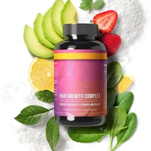 Complejo para el Crecimiento del Cabello, 60 Cápsulas, Vitaminas, Minerales, Súper Biotina, Suplemento Dietético para la Salud, Fuerza y Volumen del Cabello - Product Image 2