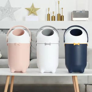 Contenedor de Pañales Cilíndrico Blanco Sellado a Prueba de Olores de Gran Capacidad para Uso en Interiores - Product Image 3