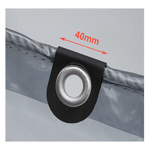 Cubierta de <span class=keywords><strong>lona</strong></span> de PVC transparente negra de 0,35mm, toldos para balcón, <span class=keywords><strong>terraza</strong></span>, cerca a prueba de lluvia, cubierta de plástico transparente para muebles - Product Image 6