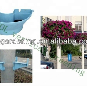 Pot suspendu pour jardin vertical, pot à lumière intégrée, utilisé avec des fleurs/plantes vertes, en plastique moderne bleu - Product Image 3