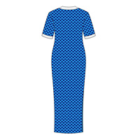 Deltre grecque personnalisée |   Sigma |   Robe longue en coton tricotée de la sororité Theta, tenue de fête grecque