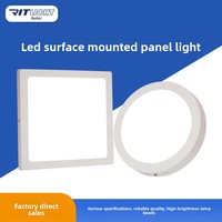 Petit panneau lumineux LED moderne Lampe en PVC Éclairage commercial facile pour la maison Éclairage direct d'usine Plafonnier en aluminium monté en surface