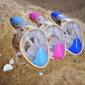 Masque complet avec système <span class=keywords><strong>de</strong></span> respiration par transfert d'<span class=keywords><strong>eau</strong></span> <span class=keywords><strong>pour</strong></span> la plongée et la natation - Product Image 5