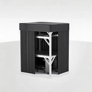 LBTEK SCW2415-HPR Cortina de Protección contra la Luz, Plataforma Óptica, Cámara Oscura, Marco para Instrumentos, Perfil de Aluminio, Recinto de Laboratorio - Product Image 2