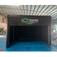 Cage d'entraînement de golf portable à prix d'usine, simulateur de golf gonflable hermétique avec projecteur et écran