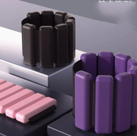 Poids de poignet et de cheville en gel de silicone carrés, 1 lb, réglables avec fermeture auto-agrippante, pour femmes et hommes, Pilates, Yoga, Barre, Musculation