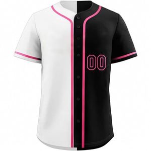 Popular Price Polyester Design Team Name Logo Number Printing Button Quick Dry <b>Baseball</b> Jersey - Product Image 6