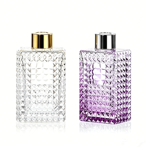 5OZ New Popular High Flint square Glass Aromatherapy Glass <b>Reed</b> <b>Diffuse</b> Bottle 150ml - Product Image 2