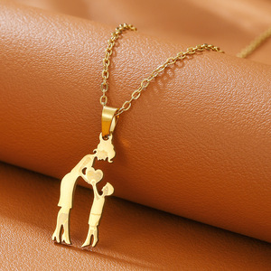 Offre Spéciale Fête des Mères : Colliers Pendentifs Cœur Mère-Fille-Fils en Acier Inoxydable Inaltérable Or et Argent, Signifiants - Product Image 6