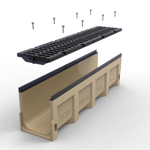 주철 커버가있는 폴리머 콘크리트 컬버트 배수 채널 - Product Image 1