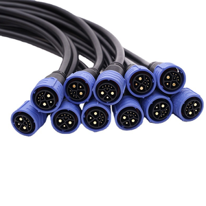 Konektor Kabel Tahan Air Custom M25 Quick Lock 2+1+5 Pin, Rakitan Steker Kabel Sinyal Daya Pengisian dan Pengosongan Baterai Lithium EV - Product Image 1