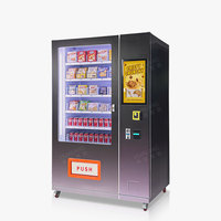 Distributeur automatique réfrigéré à écran tactile pour snacks et boissons, gestion basée sur le cloud, distributeur automatique de boissons
