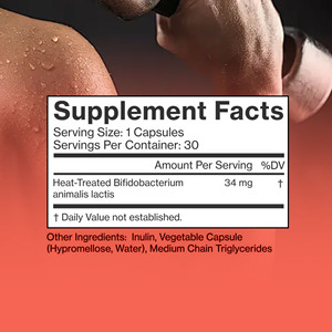 High Quality Fat Burner Capsules with Heat Treated Bifidobacterium Support Healthy Waist Circumference and Visceral Fat Levels - Product Image 2