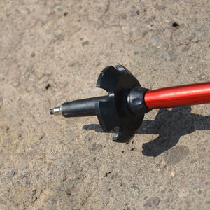 Puntas para bastones de trekking, repuesto universal de acero de tungsteno negro duradero para bastones de esquí, bastones de senderismo - Product Image 1