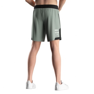 Shorts de combat double couche à compression, soutien musculaire, séchage rapide et respirant, coupe haute fendue pour des performances explosives - Product Image 5