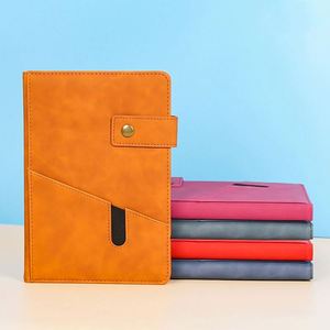 Vente en gros de cahiers personnalisés en cuir PU A5, couverture rigide, logo personnalisé, cahiers en cuir pour étudiants, école - Product Image 4