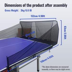 Red de Captura de Pelotas de Tenis de <span class=keywords><strong>Mesa</strong></span> Resistente para Entrenamiento Individual, 3 Pulgadas - Product Image 6