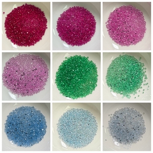 Đá quý tổng hợp Emerald Nano xanh chịu nhiệt cao HQ Gems, kích thước 0.9-3mm, giá cả - Product Image 2