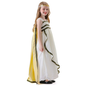 Disfraz de diosa griega antigua con diseño de flores que caen en las nubes para mujeres y niñas, con vestido, tocado y capa, para fiesta de Halloween - Product Image 4