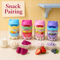 Biscuits Solubles aux Fruits Aimo Momo Bear, Friandise Sucrée 14g, Vente Directe Usine, Personnalisation OEM