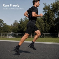 RADOLFA Baskets de sport pour hommes en cuir véritable de qualité supérieure, légères, respirantes, avec fermeture à boucle, design tendance
