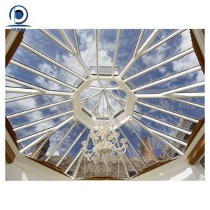 Approvisionnement d'usine Vitrage trempé Véranda Toit en verre Toit en verre extérieur Bon <span class=keywords><strong>prix</strong></span> Structure en <span class=keywords><strong>acier</strong></span> au carbone Toit en verre - Product Image 6