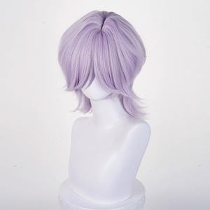批发Saja男孩神秘假发Cosplay 40厘米中长浅紫色KPOP Bobo动漫合成Cosplay假发 - Product Image 3