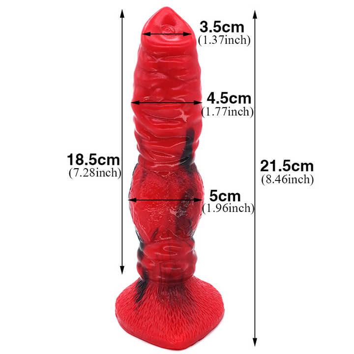 FAAK YOCY Realistic Werewolf  Knot Dildo Silicone Fantasy Animal Hound Dildo G-spot Stimulation Canine Fetish Anal Sex Toys