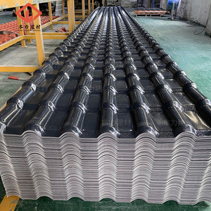 Foshan Synthetic Resin Roof <b>Tile</b> ASA22577 2.5mm-3.0mm Thickness <b>PVC</b> Waterproof Heat Insulating Sound Insulating Anti-Aging - Product Image 1