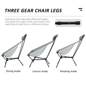 Chaise de camping pliante triangulaire à dossier haut, légère, portable, robuste et compacte, personnalisable pour l'extérieur - Product Image 5