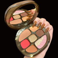 Private Label Verde Metálico Olhos Maquiagem Paleta Da Sombra de Olho de Seda de Luxo Chunky Glitter Highlighter Pressionado Pigmento Duochrome Olho