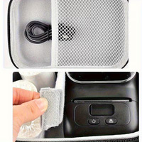 Boîte de rangement pour imprimante d'étiquettes thermiques Mini EVA, modèle RMQB, compatible avec les étiquettes Phomemo M110 et le rangement des câbles de données