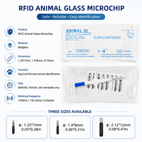 Microchip RFID Inyectable FDX-B 134.2kHz 2.12x12mm para Identificación de Animales, Peces y Ganado
