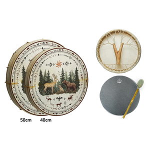 Trống shamanic chuyên nghiệp đặt nhạc cụ trống <span class=keywords><strong>Bongo</strong></span> để chữa bệnh và biểu diễn âm thanh - Product Image 4