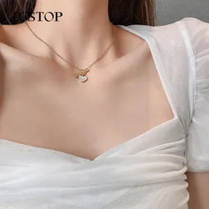 2023 Fashion Gold Chain Necklace Vintage Arrow Heart Design for Bridal and Korean Wedding Couples Wholesale for Girls