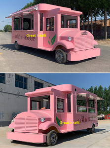 รถขายอาหารเคลื่อนที่พร้อมครัวครบชุด รถขายกาแฟเร็ว รถขายอาหารพร้อมอุปกรณ์ครบครันสำหรับขายฮอทดอกและเฟรนช์ฟรายส์ - Product Image 2