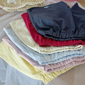 Girls Shorts Solid Color Cotton Woven Quick Dry A <b>Line</b> Loose Fit Summer Casual <b>Pants</b> One Size Fits All - Product Image 3