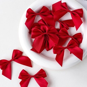 Bestking Polyester Handmade Nhỏ Tươi Màu Đỏ Hoa Ribbon <span class=keywords><strong>Bow</strong></span> Phụ Kiện Căng Vòng Giáng Sinh Sinh Nhật Mũ Hoa - Product Image 5