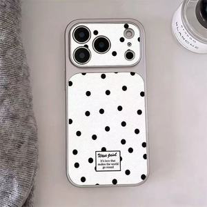 Nueva Funda de Cuero con Diseño de Puntos para <span class=keywords><strong>iPhone</strong></span> 16 13 14 <span class=keywords><strong>12</strong></span> 15 17 Air <span class=keywords><strong>Pro</strong></span> Max - Product Image 1
