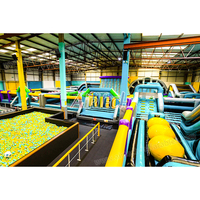 Parc de saut gonflable d'aventure grande maison de rebond aire de jeux gonflable grands parcs gonflables en plein air pour enfants n adultes jeux