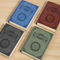 Carnet de notes A5 Shuangluo 368 pages, couverture rigide en similicuir d'inspiration vintage, NAB26, ultra-épais, motif floral élégant, cadeau