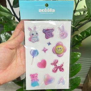 Wholesale Custom Domed <b>Stickers</b> Waterproof 3D Epoxy <b>Sticker</b> With <b>Logo</b> For Cosmetic Packaging - Product Image 4