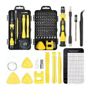 Ensemble d'outils de réparation multifonction 122 en 1, mini tournevis magnétique, kit de réparation pour l'entretien des téléphones, outils d'aide - Product Image 1