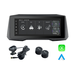 Xe Máy caplay 7 "Màn hình cảm ứng kép máy ảnh ghi Bảng điều khiển không thấm nước Carplay Android điều hướng tự động - Product Image 1