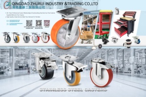 Super <span class=keywords><strong>Heavy</strong></span> <span class=keywords><strong>Duty</strong></span> 2, 5-3 Tonnen Rollen 6 ''8'' 10 ''Bearbeitetes hoch tragendes Nylon rad 150/200/250mm Extra schwenkbares Lenkrad - Product Image 6