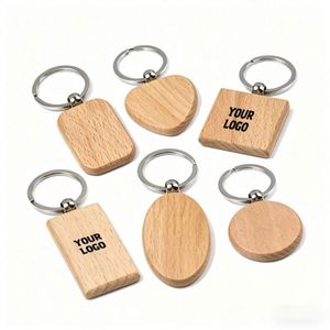 YS69 Wholesale <b>Custom</b> Logo <b>Custom</b> Shape Plain Accessories Engraving Logo Wooden Keyring Surfboard Blank Wood <b>Keychain</b> - Product Image 1